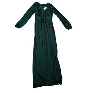 Windsor long sleeve maxi dress green size medium new with tags